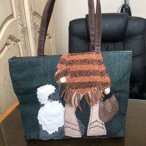 Cute English Sheepdog Handbag